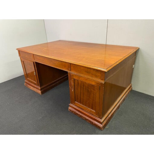 Partners Desk Double Sided with Drawers & Cupboards - SOLD - Image 9
