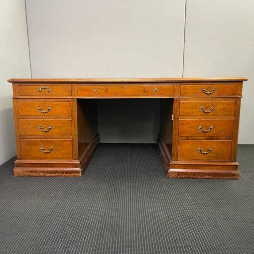 Partners Desk Double Sided with Drawers & Cupboards - SOLD - Image 2