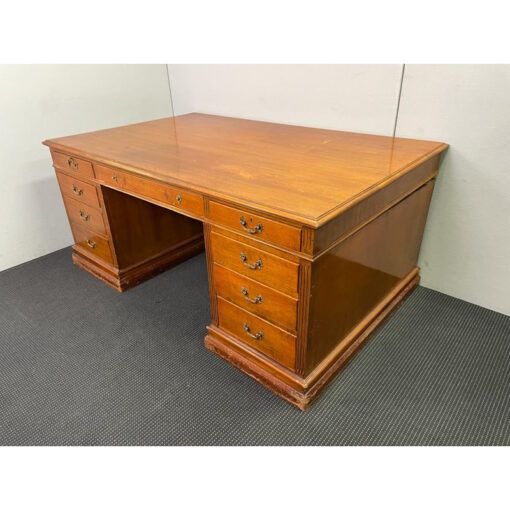Partners Desk Double Sided with Drawers & Cupboards - SOLD - Image 3