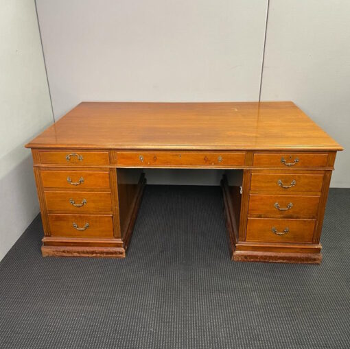 Partners Desk Double Sided with Drawers & Cupboards - SOLD