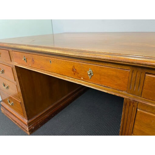 Partners Desk Double Sided with Drawers & Cupboards - SOLD - Image 4