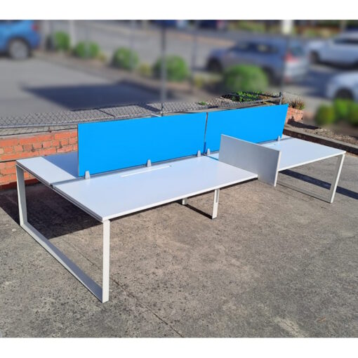 4 Person Desk with Partitions 3600 x 1600 - 1 available - Image 2