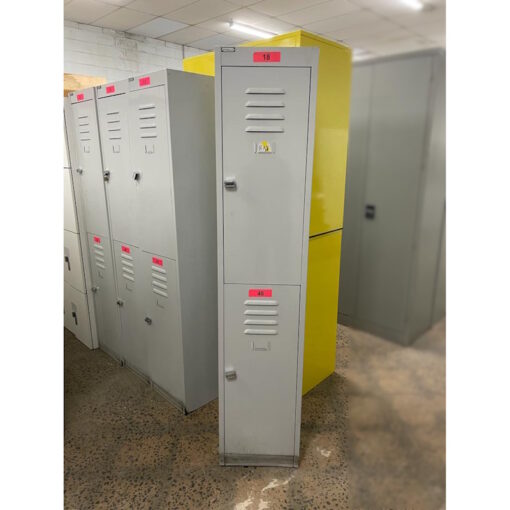 Steelco Steel 2 Doors Single Bank Lockers - SOLD