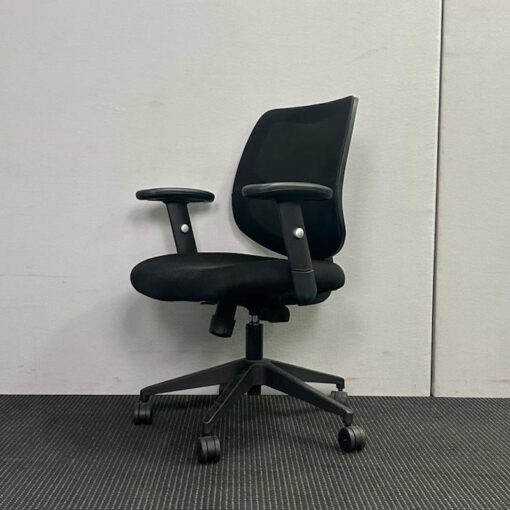 Black Office Chair by Stockexpress - SOLD - Image 3
