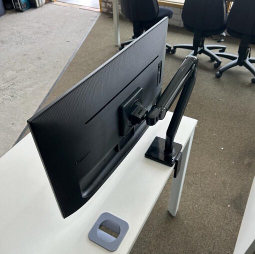 Monitor Stand Desk Mount with Samsung 27" 4K Ultra HD Black Monitor - SOLD - Image 4