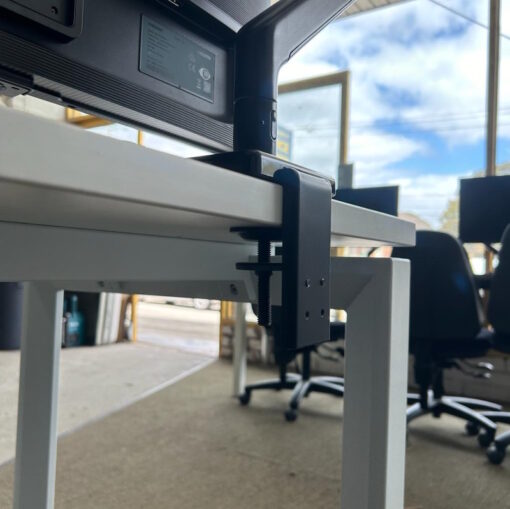Monitor Stand Desk Mount with Samsung 27" 4K Ultra HD Black Monitor - SOLD - Image 6