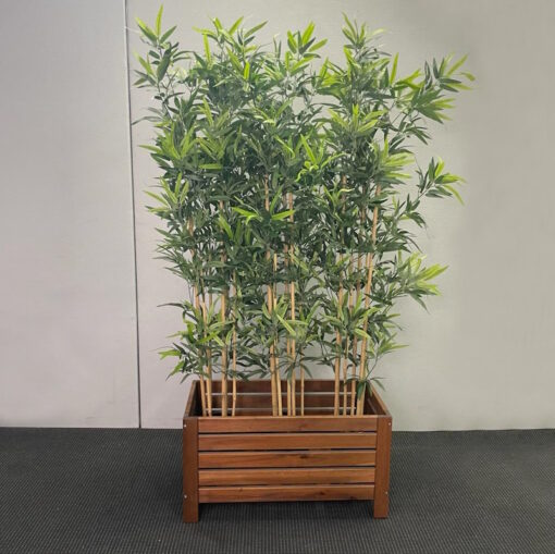 Ikea FEJKA Artificial Potted Bamboo Plants with Wooden Stand - SOLD