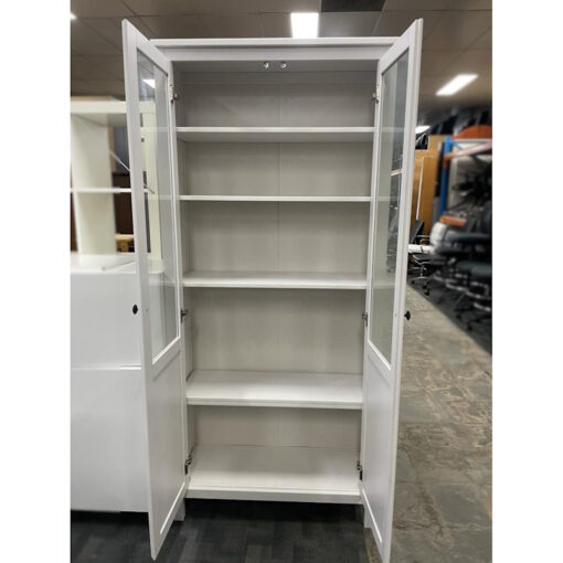 Glass Doors Cupboard - 890W x 370D x 1970H - SOLD - Image 4