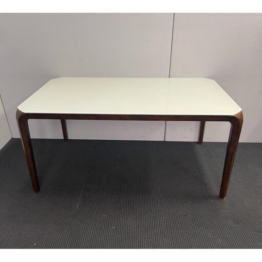 Tempered Glass Top Table with Wooden Legs - 1600 x 900 - SOLD