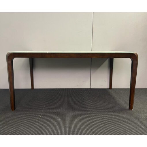 Tempered Glass Top Table with Wooden Legs - 1600 x 900 - SOLD - Image 2