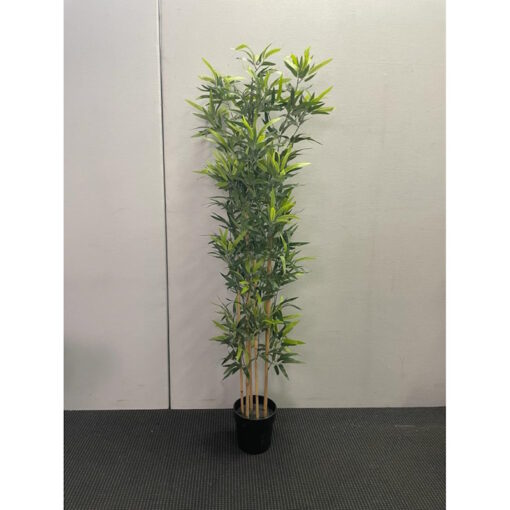 Ikea FEJKA Artificial Potted Bamboo Plants with Wooden Stand - SOLD - Image 2