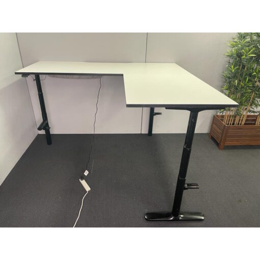 Electric Height Adjustable Desk & Return - 2000 x 1800 - SOLD - Image 2