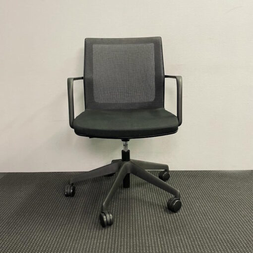 Mesh Back Black Office Chairs - SOLD