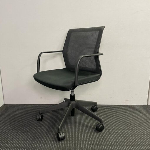 Mesh Back Black Office Chairs - SOLD - Image 2