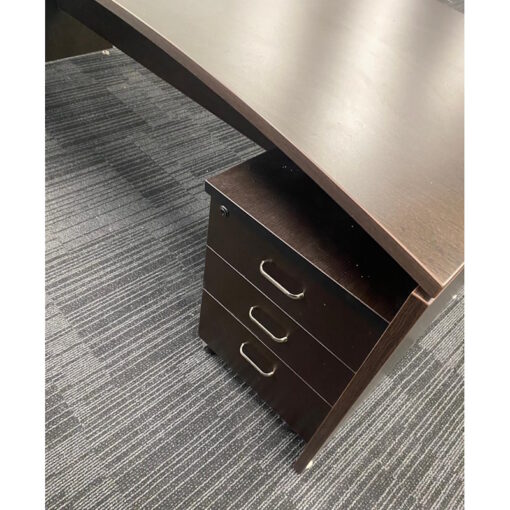 Executive Desk Curved Front - 2100 x 900 - SOLD - Image 3