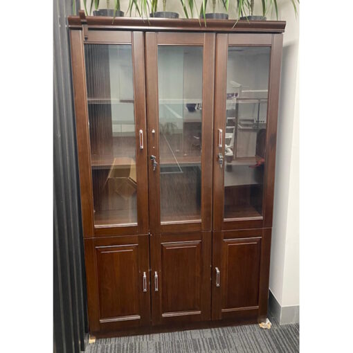 Glass Doors Cupboard - 1200W x 420D x 2000H - SOLD