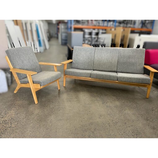 Set of 3-Seater Sofa & a Tub Chair - SOLD