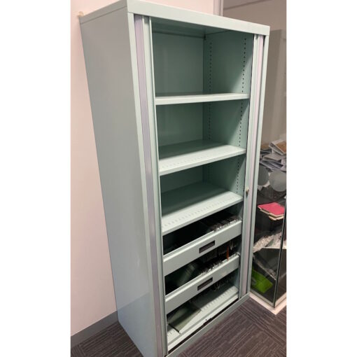 Tambour Door Cabinet - 900W x 1980H x 500D - SOLD - Image 4