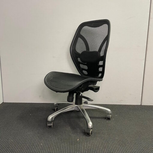 Mesh Black Office Chairs - SOLD - Image 2