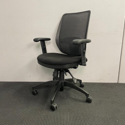 Mesh Back Black Office Chair - SOLD - Image 2