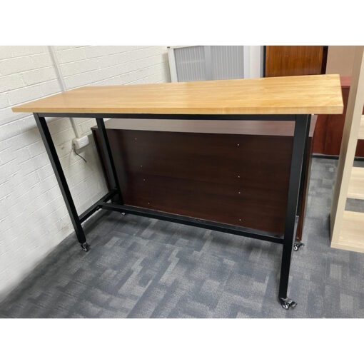 Mobile Tall Table with Castors - 1600 x 590 x 1050H - SOLD