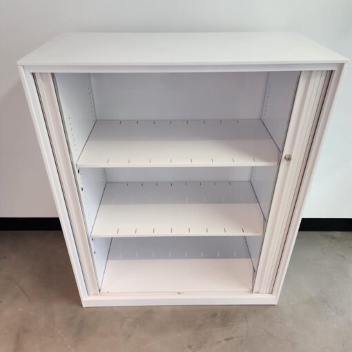 Tambour Door Cabinet – 900W x 1090H x 450D - 1 available - Image 3