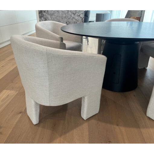 Kylie Armchairs Natural Linen By Café Lighting - SOLD - Image 2