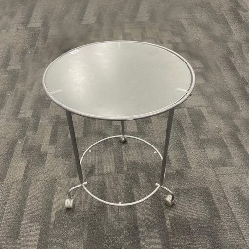 Small Mobile Side Table - 500mm in Diameter x 610H - SOLD - Image 2