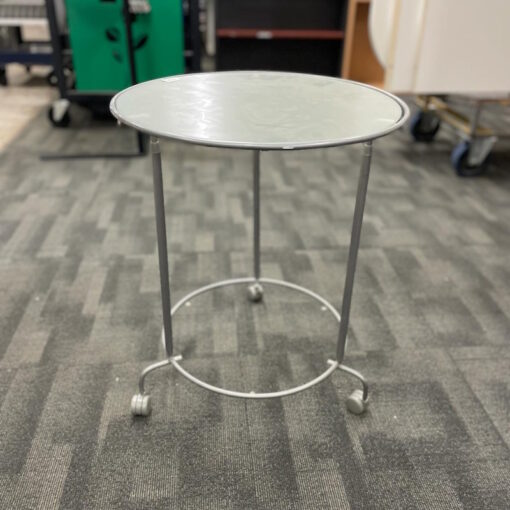 Small Mobile Side Table - 500mm in Diameter x 610H - SOLD