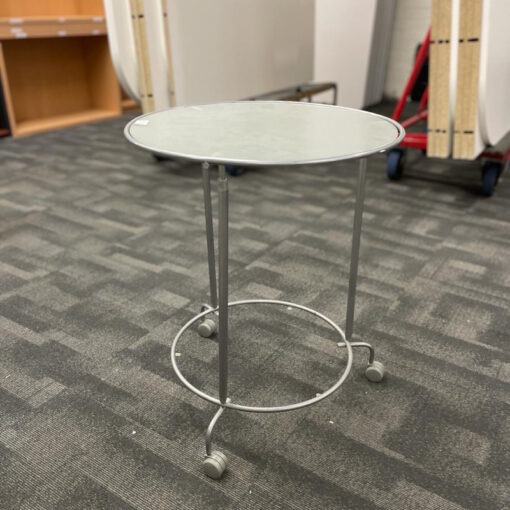 Small Mobile Side Table - 500mm in Diameter x 610H - SOLD - Image 5