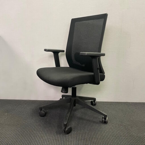 Mesh Back Black Office Chairs - SOLD - Image 2