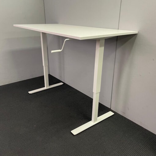 Manual Height Adjustable Desk Ikea 1600 x 800 - SOLD - Image 2