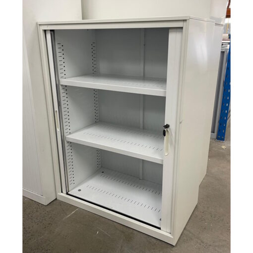 Tambour Door Cabinet - 900W x 1200H x 460D - SOLD - Image 2