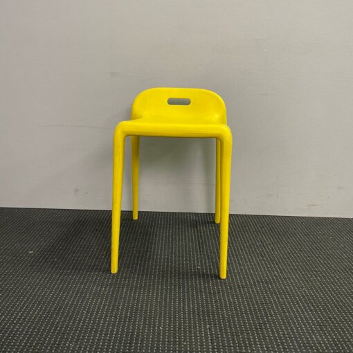 Armless Plastic Stacking Dining Side Horse Stackable Chair - 38 available - Image 5