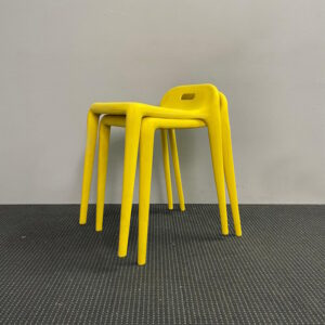 Armless Plastic Stacking Dining Side Horse Stackable Chair - 38 available