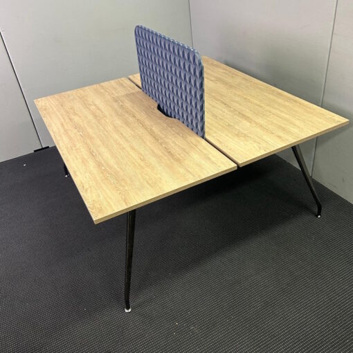 2 Person Desk with Partition 1600 x 1500 - SOLD - Image 2