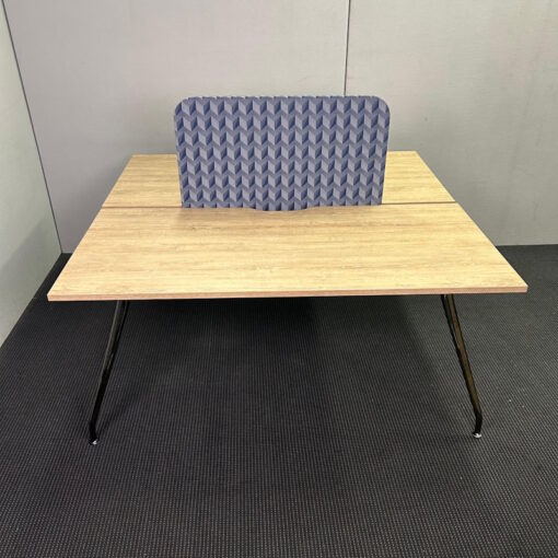 2 Person Desk with Partition 1600 x 1500 - SOLD - Image 3
