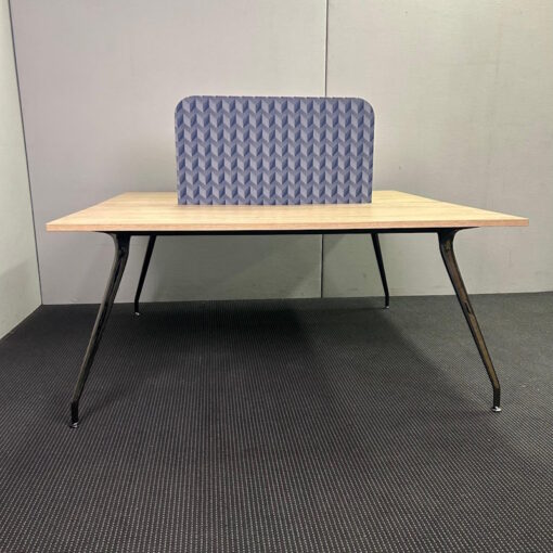 2 Person Desk with Partition 1600 x 1500 - SOLD - Image 4