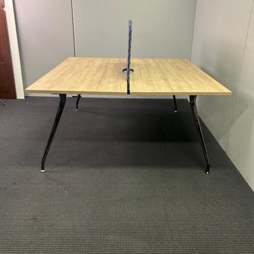 2 Person Desk with Partition 1600 x 1500 - SOLD - Image 5