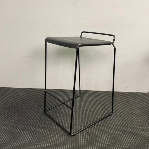Uccio Leather Bar Stool by Barbera - 4 available - Image 2