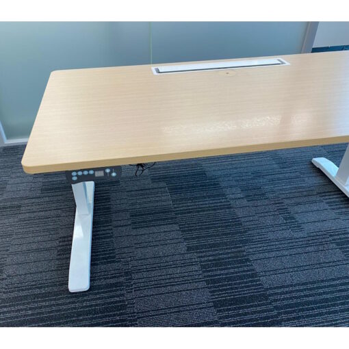 Electric Height Adjustable Straight Desk - 1500 x 750 - SOLD - Image 3