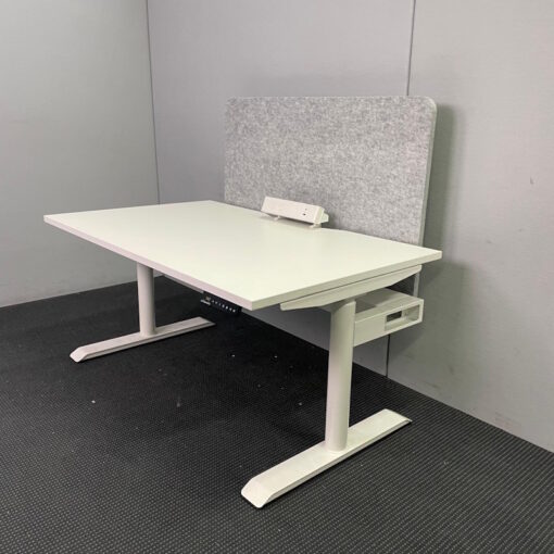 Schiavello Electric Height Adjustable Desk with Partition - 1300 x 800 - SOLD - Image 3