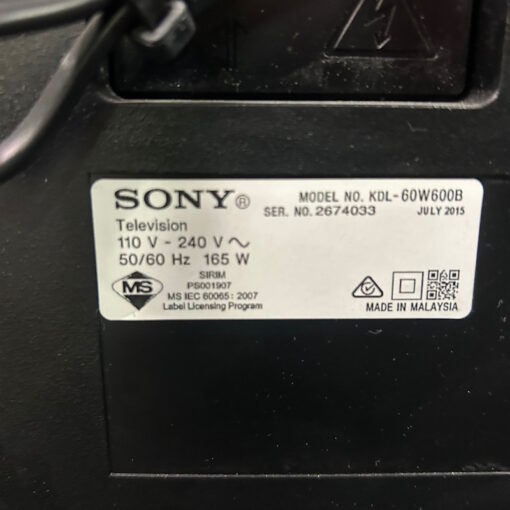 Sony KDL60W600B 60 inch 153cm Full HD Smart LED LCD TV - 1 available - Image 8
