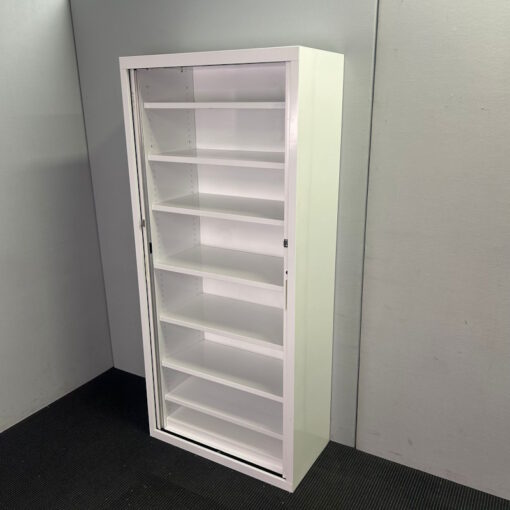 Tambour Door Cabinet Statewide - 900W x 2000H x 455D - SOLD - Image 4