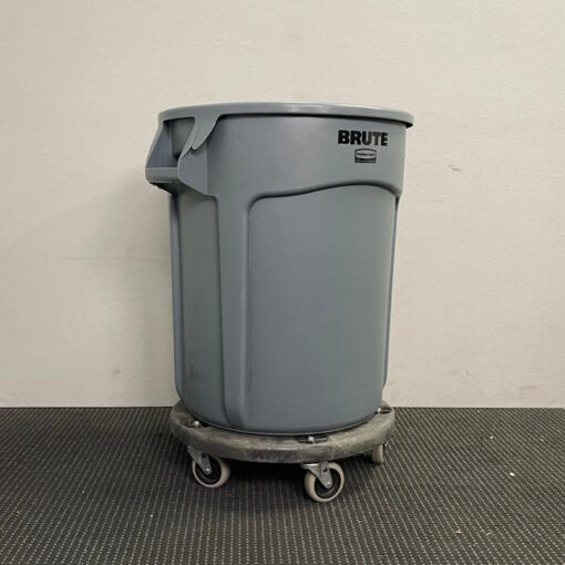 BRUTE 75.7L Vented Round Container Bin with Dolly - SOLD