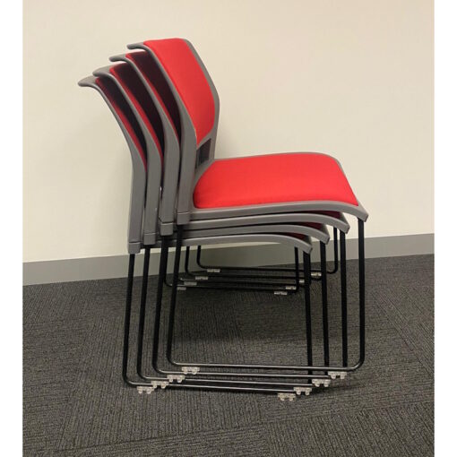 Game Sled Based Stacking Chairs by Freeway - SOLD - Image 2