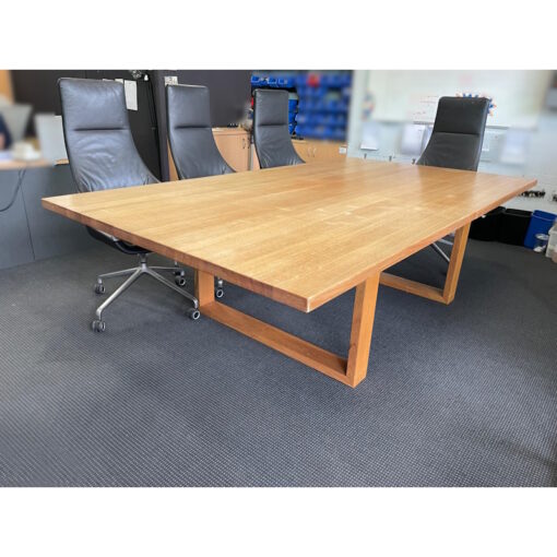 Solid Wood Boardroom Table - 2700 x 1500 - SOLD - Image 2
