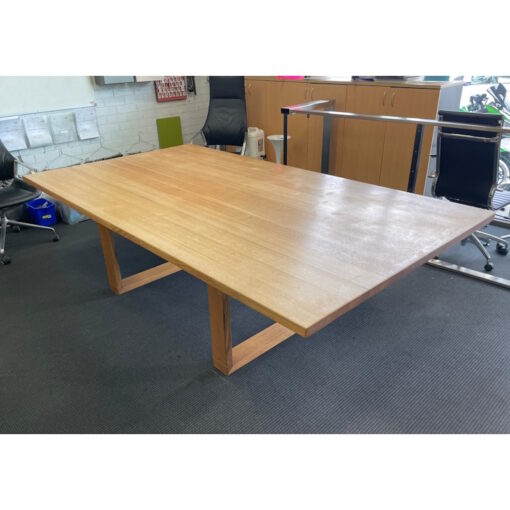 Solid Wood Boardroom Table - 2700 x 1500 - SOLD