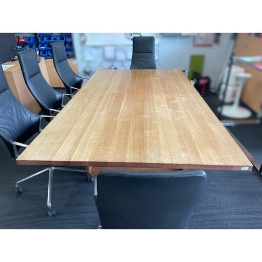 Solid Wood Boardroom Table - 2700 x 1500 - SOLD - Image 3