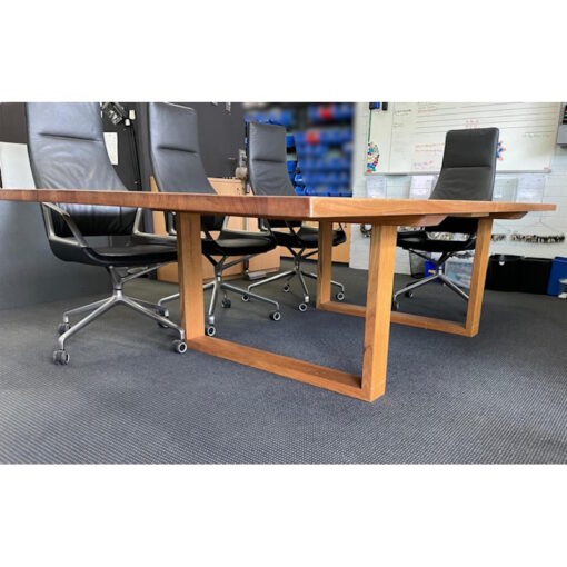 Solid Wood Boardroom Table - 2700 x 1500 - SOLD - Image 4